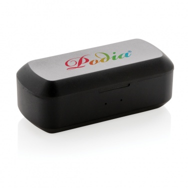 Logo trade promotional item photo of: Free Flow TWS earbuds in charging case