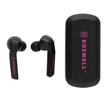 Logo trade promotional merchandise photo of: Free Flow TWS earbuds in charging case