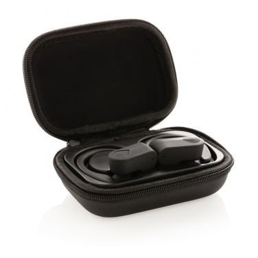 Logo trade corporate gifts image of: TWS sport earbuds in charging case