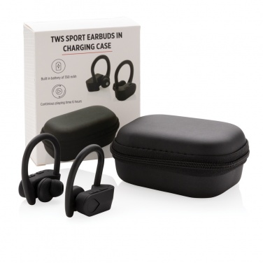 Logotrade corporate gifts photo of: TWS sport earbuds in charging case