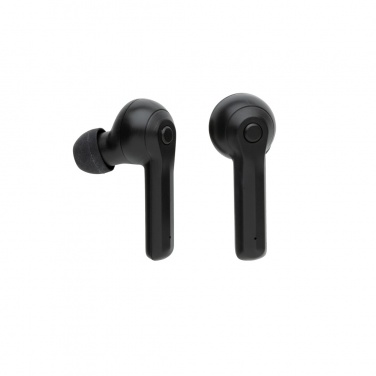 Logo trade promotional gifts image of: TWS earbuds in wireless charging case