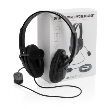 Logotrade corporate gifts photo of: Over ear wired work headset