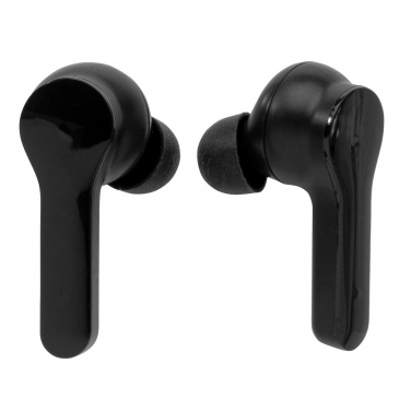 Logo trade promotional item photo of: Light up logo TWS earbuds in charging case