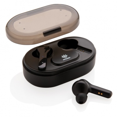 Logotrade promotional merchandise photo of: Light up logo TWS earbuds in charging case