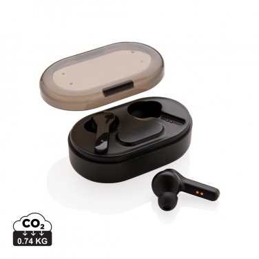 Logotrade promotional giveaways photo of: Light up logo TWS earbuds in charging case