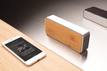 Logotrade promotional item picture of: Nevada Bamboo 3W wireless speaker