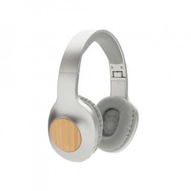 Logo trade promotional merchandise image of: Dakota Bamboo wireless headphone