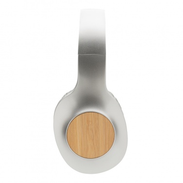 Logo trade promotional merchandise picture of: Dakota Bamboo wireless headphone