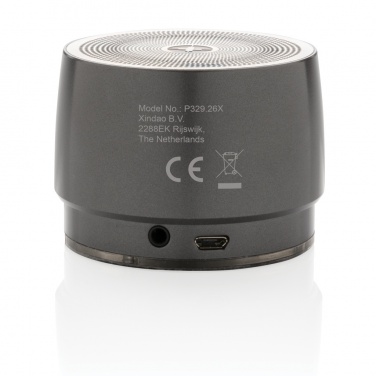 Logo trade promotional gift photo of: Swiss peak 5W wireless bass speaker