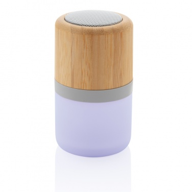 Logotrade promotional product picture of: Bamboo colour changing 3W speaker light
