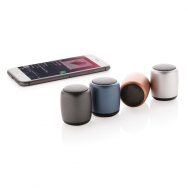 Logotrade promotional merchandise image of: Mini aluminium wireless speaker