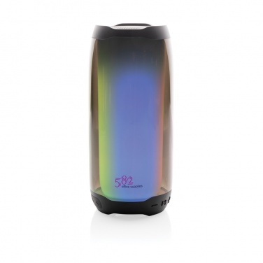 Logo trade promotional items picture of: RCS recycled plastic Lightboom 10W speaker