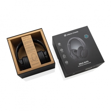 Logo trade promotional merchandise picture of: Urban Vitamin Palo Alto RCS rplastic headphone