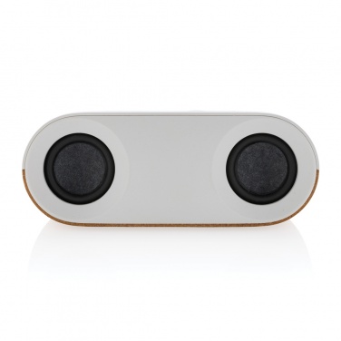 Logo trade promotional merchandise image of: Oregon RCS recycled plastic and cork 10W speaker