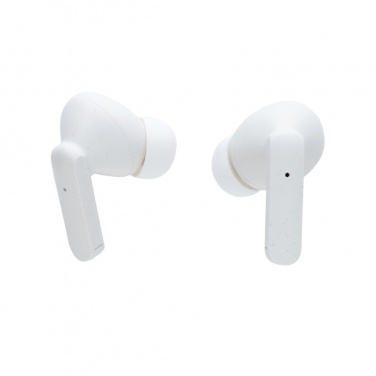 Logotrade promotional gift image of: Oregon RCS recycled plastic and cork TWS earbuds