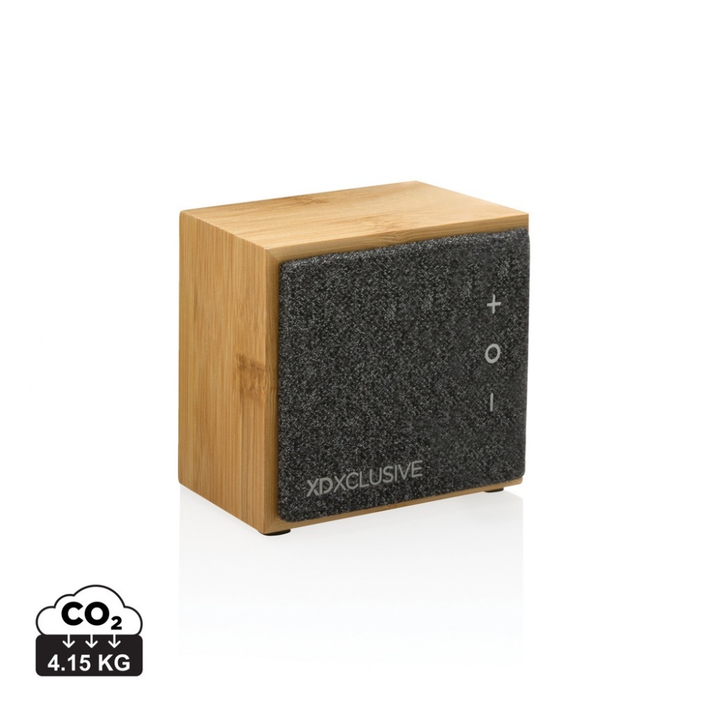 Logo trade promotional gifts image of: Wynn 5W bamboo wireless speaker