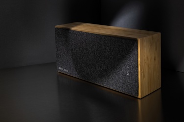 Logo trade promotional giveaways picture of: Wynn 20W bamboo wireless speaker