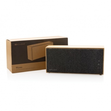Logotrade promotional merchandise picture of: Wynn 20W bamboo wireless speaker