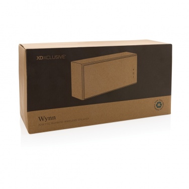 Logo trade promotional item photo of: Wynn 20W bamboo wireless speaker