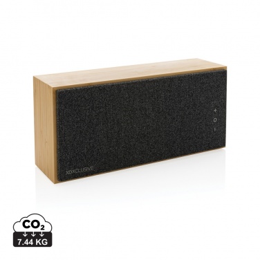 Logo trade promotional gifts picture of: Wynn 20W bamboo wireless speaker