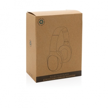 Logotrade promotional items photo of: RCS recycled plastic Elite Foldable wireless headphone