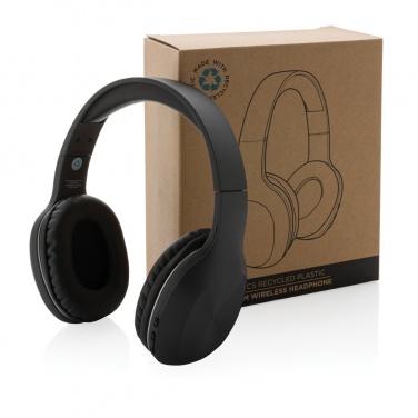 Logo trade promotional item photo of: RCS recycled plastic JAM wireless headphone