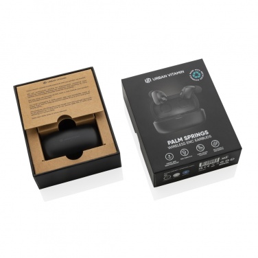 Logo trade corporate gifts picture of: Urban Vitamin Palm Springs RCS rplastic ENC earbuds