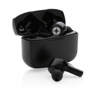 Logotrade advertising products photo of: RCS recycled plastic Swiss Peak ANC TWS earbuds