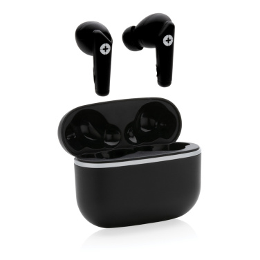 Logotrade promotional giveaways photo of: RCS recycled plastic Swiss Peak TWS earbuds 2.0
