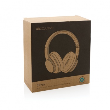 Logo trade promotional items picture of: Terra RCS recycled aluminium wireless headphone