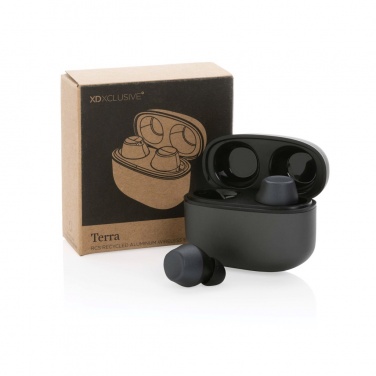 Logotrade promotional giveaway picture of: Terra RCS recycled aluminium wireless earbuds