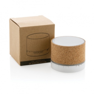 Logotrade promotional item image of: Cork 3W wireless speaker