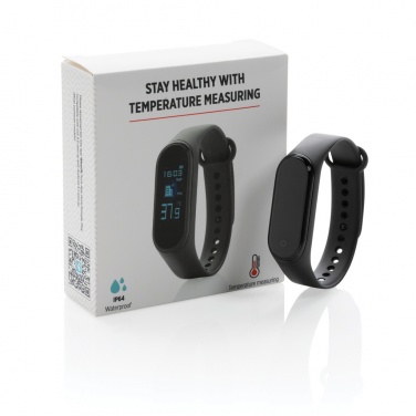 Logo trade corporate gifts image of: Stay Healthy Bracelet Thermometer