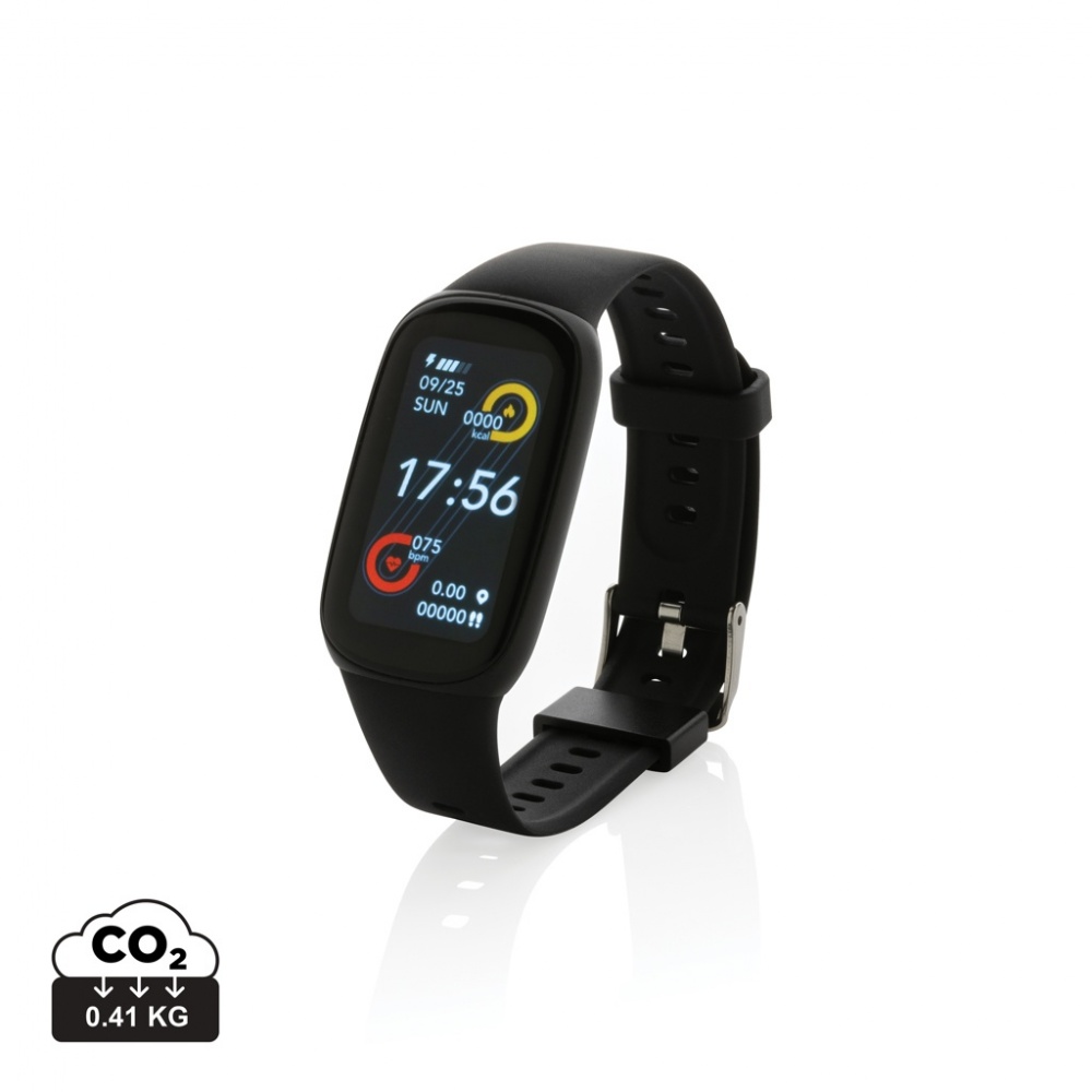 Logotrade promotional giveaway image of: RCS recycled TPU  activity watch 1.47'' screen with HR