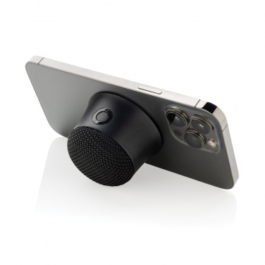 Logo trade promotional item photo of: Magtune RCS recycled plastic magnetic 5W speaker