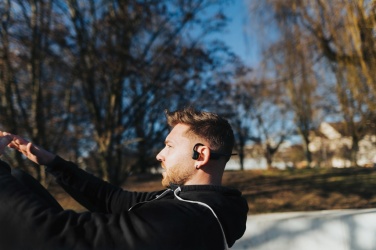 Logo trade promotional giveaway photo of: Urban Vitamin Glendale RCS rplastic air conductive headphone