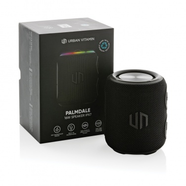 Logo trade promotional merchandise picture of: Urban Vitamin Palmdale RCS rplastic 16W speaker IPX7