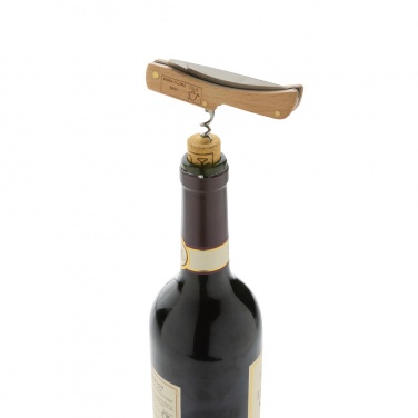 Logo trade promotional giveaways picture of: Wooden knife with bottle opener