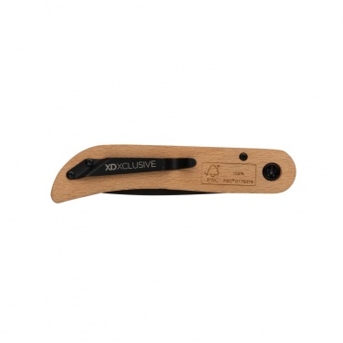 Logo trade promotional gifts image of: Nemus Luxury Wooden knife with lock
