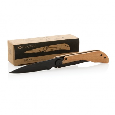 Logotrade corporate gift picture of: Nemus Luxury Wooden knife with lock