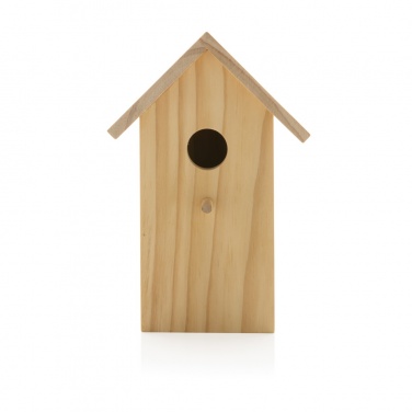 Logo trade promotional products image of: Wooden birdhouse