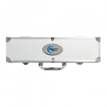 Logo trade promotional merchandise picture of: 3 pcs barbecue set in aluminium box