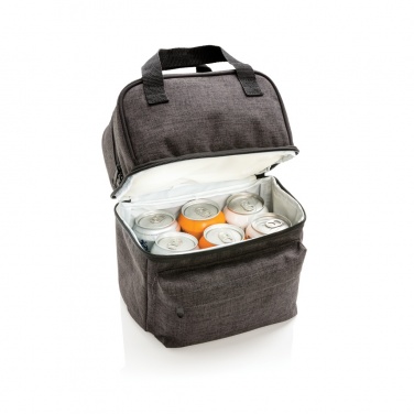 Logo trade promotional giveaways image of: Cooler bag with 2 insulated compartments