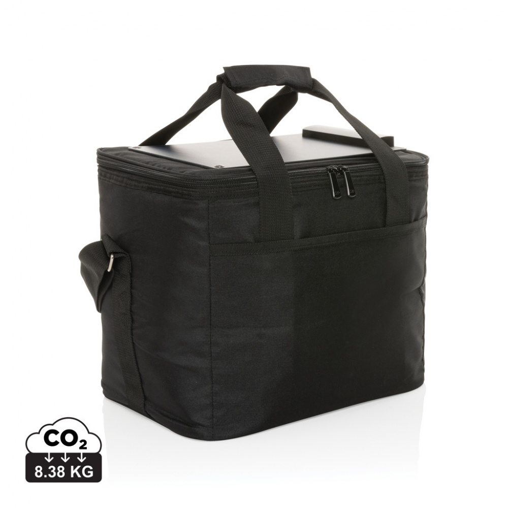 Logo trade promotional products image of: Pedro AWARE™ RPET deluxe cooler bag with 5W solar panel