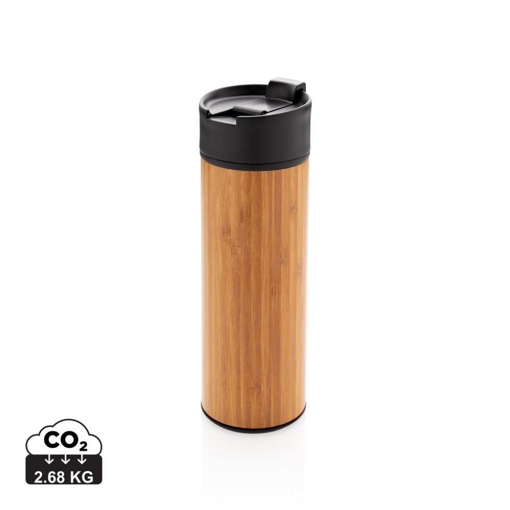 Logotrade advertising product image of: Bogota vacuum bamboo coffee mug