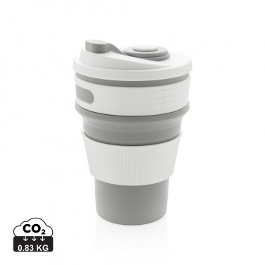 Logo trade corporate gifts image of: Foldable silicone cup