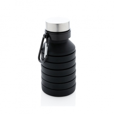 Logotrade corporate gift picture of: Leakproof collapsible silicone bottle with lid