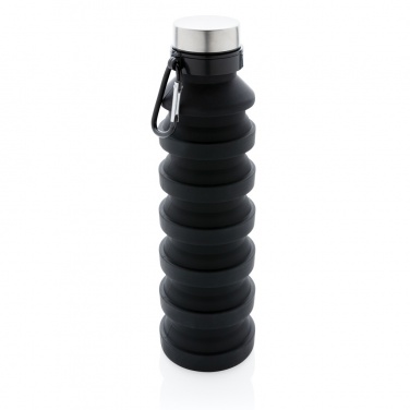 Logotrade advertising product picture of: Leakproof collapsible silicone bottle with lid