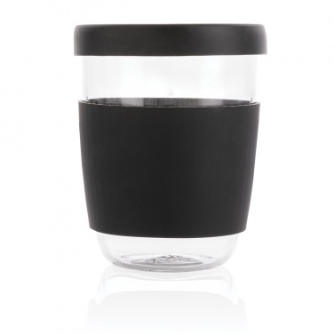 Logo trade corporate gift photo of: Ukiyo borosilicate glass with silicone lid and sleeve