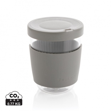 Logo trade promotional giveaway photo of: Ukiyo borosilicate glass with silicone lid and sleeve
